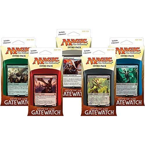  Magic: the Gathering SET OF ALL 5 INTRO DECK PACKS - Oath Of The Gatewatch MTG OGW Magic The Gathering