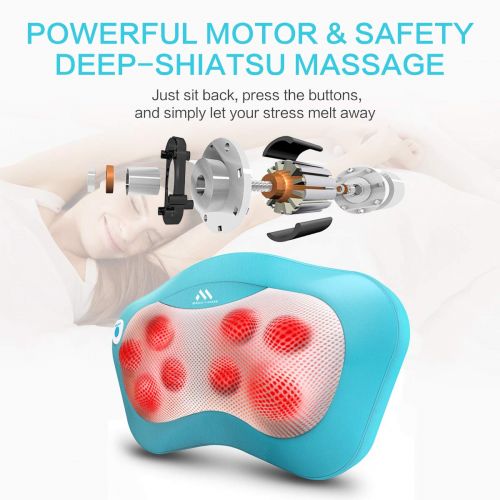  MagicMakers Back and Neck Massager with Heat - Massage Pillow Gift for Mothers Day, Fathers Day, Birthday,...