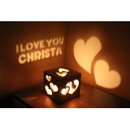 /MagicWoOod Anniversary Gift for Woman Romantic Gift for Her Romantic Lighting Personalized Girlfriend Present