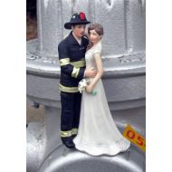 Magical Day B00GGPG37C Firefighter Wedding Cake Topper, Navy