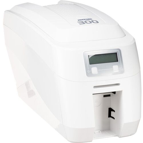  Magicard 300 Duo Double-Sided ID Card Printer Kit with 300-Shot Color Film & 500 PVC Cards