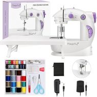 Magicfly Mini Sewing Machine for Beginner, Dual Speed Portable Machine with Extension Table, Light, Sewing Kit for Household, Travel