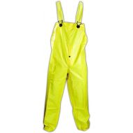 MAGID RainMaster PVC Coated Bib-Style Rain Pants in Hi-Vis Yellow, 1 Pairs, Size XL, P7819