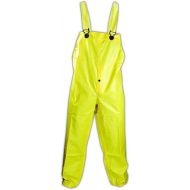 MAGID RainMaster PVC Coated Bib-Style Rain Pants in Hi-Vis Yellow, 1 Pairs, Size 4XL, P7819