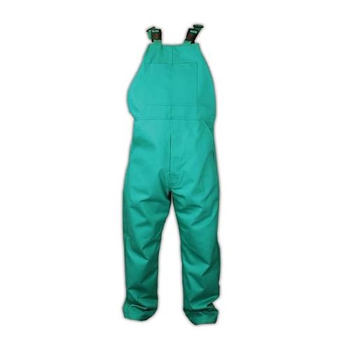  MAGID Spark Guard Heat-Resistant Bib Coveralls, 1 Coverall, Nitrile-Knit Insulated, Size Medium, Green, C81N586