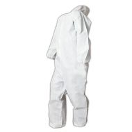 MAGID EconoWear Lite N Kool Polypropylene Coverall with Hood, 25 Count, Disposable, Size Medium, White
