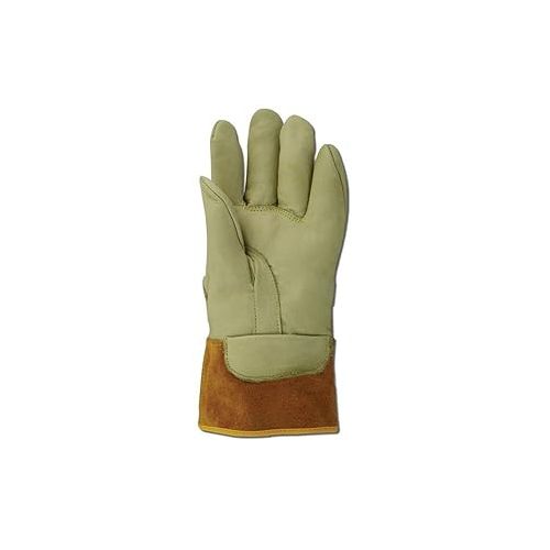  MAGID Leather Lineman Electrical Protector Work Gloves, 1 Pair, Size 8, 60611PS8, for Use with Rubber Insulated Gloves, Tan