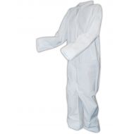 Magid Glove & Safety Magid CVZ8MCP EconoWear Microporous Disposable Coverall with Open Wrists and Ankles, Large, White (Case of 25)