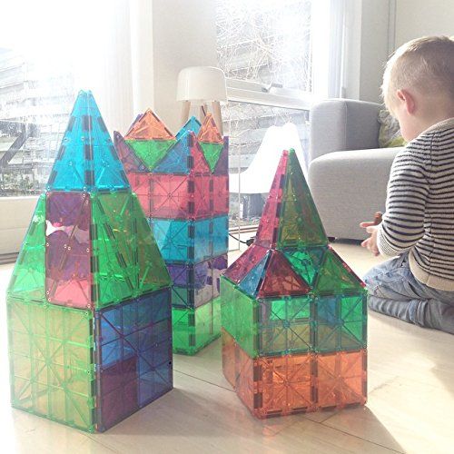  Magna Tiles Magna-Tiles Clear Colors 100 Piece Set