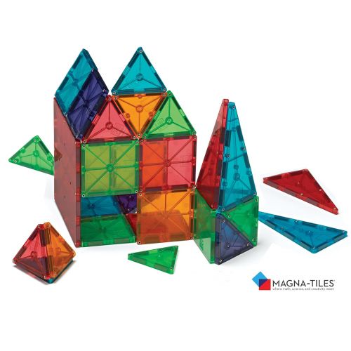  Magna Tiles Magna-Tiles Clear Colors 100 Piece Set