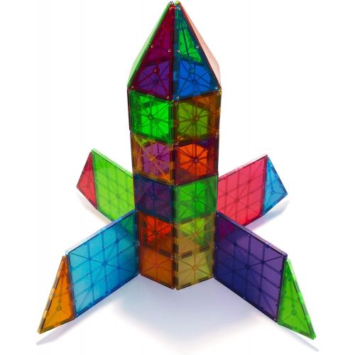  Magna-Tiles 100-Piece Clear Colors Set  The Original, Award-Winning Magnetic Building Tiles  Creativity and Educational  STEM Approved