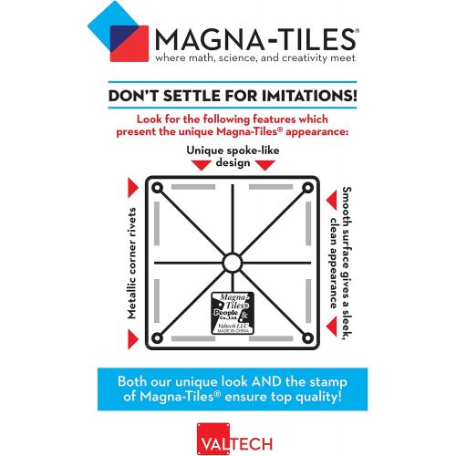  Magna-Tiles 48-Piece Clear Colors DELUXE Set  The Original, Award-Winning Magnetic Building Tiles  Creativity and Educational  STEM Approved