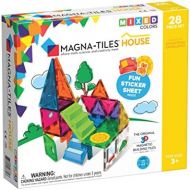 Magna-Tiles 18332 28-Piece House Set, The Original, Award-Winning Magnetic Building Creativity and Educational, STEM Approved, Solid and Clear Colors (Pack of 28)