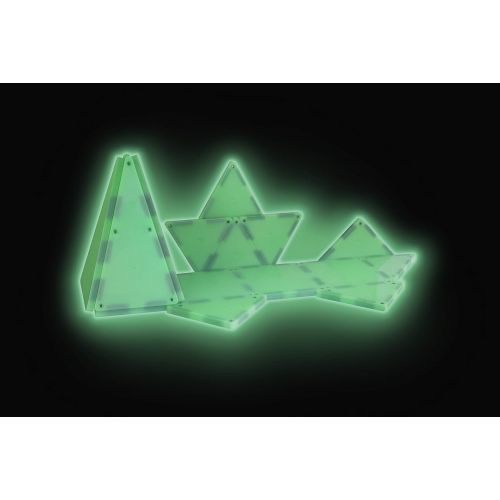  Magna-Tiles 16-Piece Glow in The Dark Set  LED Light Included  The Original, Award-Winning Magnetic Building Tiles  Creativity and Educational  STEM Approved