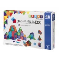 Magna-Tiles 48-Piece Clear Colors DELUXE Set, The Original, Award-Winning Magnetic Building Tiles for Kids, Creativity and Educational Building Toys for Children, STEM Approved