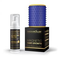 Magna Roller MagnaRoller Magnetic Hair Growth Products - Natural Hair Loss and New Regrowth Treatment System for Men & Women | DHT Blocker Anti Thinning Formula | Best Supplement Product for Fa