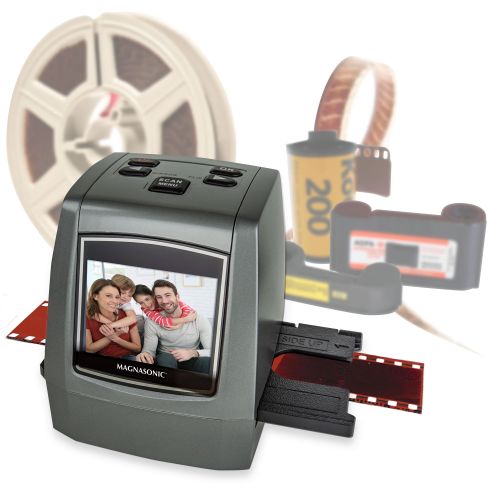  Magnasonic All-In-One High Resolution 22MP Film Scanner, Converts Film, Slides and Negatives, Vibrant 2.4” LCD Screen