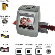 [아마존 핫딜] Magnasonic All-in-One High Resolution 22MP Film Scanner, Converts 35mm/126KPK/110/Super 8 Films, Slides, Negatives into Digital Photos, Vibrant 2.4 LCD Screen, Impressive 128MB Bui