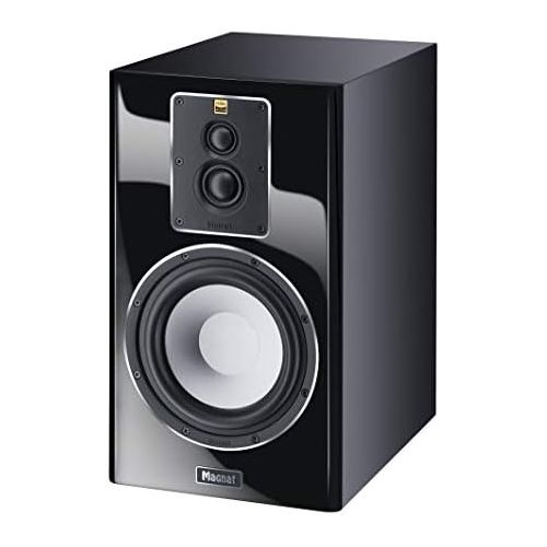  [아마존베스트]-Service-Informationen Magnat Signature 703 Black Pair Dynamic 3-Way Shelf Speakers with Elegant High Gloss Front for Fantastic Stereo and Home Theater Sound