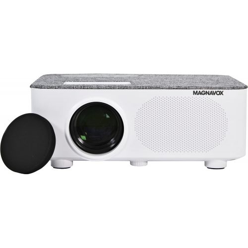  Magnavox MP603 Home Theater Projector with Bluetooth Wireless Technology and Suitcase Speaker 1080p and 160 Display Supported Compatible with HDMI, VGA, AV and USB Inputs