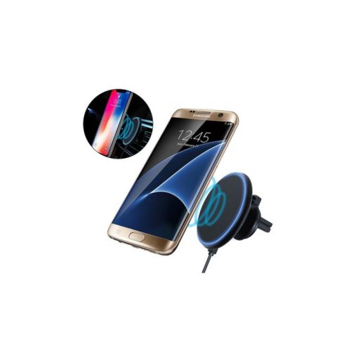  Magnetic Qi Wireless Charger Car Mount Holder For iPhoneX Samsung S8+