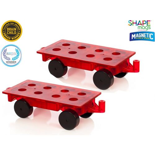  [아마존베스트]Magnetic Stick N Stack Award Winning 100 Piece Deluxe Shape Set Including 17 Different Shapes