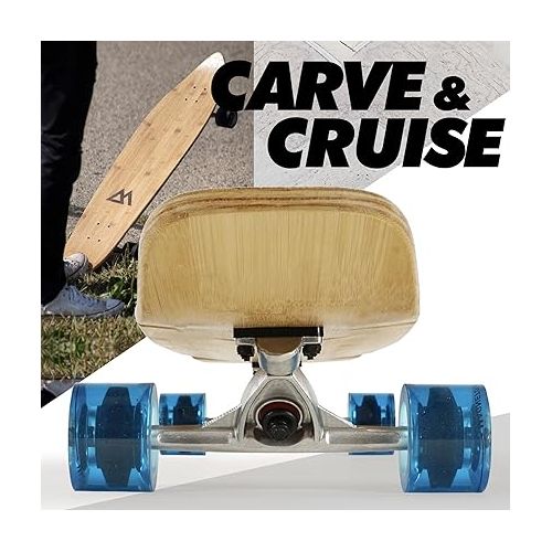  Magneto 40+ inch Kicktail Cruiser Longboard Skateboard & Pintail Long Board Skateboard for Adults, Skateboard Long Boards for Teenagers, Kids - Cruising, Carving, Dancing Longboards