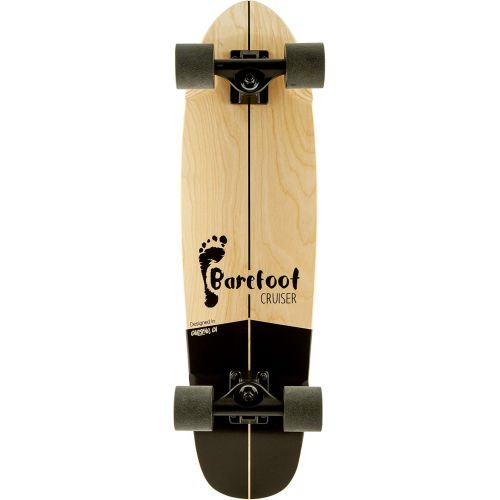  Magneto Barefoot Mini Cruiser Skateboard | EVA Stomp Pad Grip Tape | Short Board | Canadian Maple Deck - Designed for Kids, Teens and Adults (Barefoot)