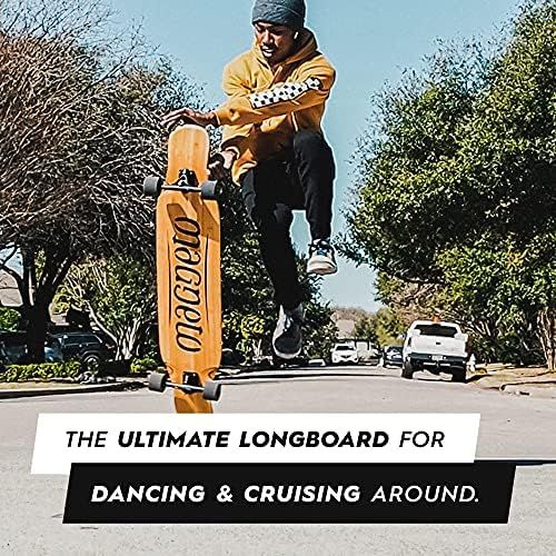  Magneto Longboards Bamboo Longboards for Cruising, Carving, Free-Style, Downhill and Dancing