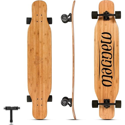  Magneto Longboards Bamboo Longboards for Cruising, Carving, Free-Style, Downhill and Dancing