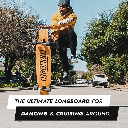  Magneto Longboards Bamboo Longboards for Cruising, Carving, Free-Style, Downhill and Dancing