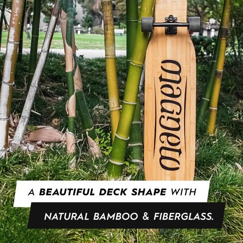  Magneto Longboards Bamboo Longboards for Cruising, Carving, Free-Style, Downhill and Dancing