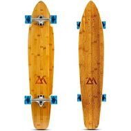 Magneto 44 inch Kicktail Cruiser Longboard Skateboard Bamboo and Hard Maple Deck Cruising, Carving, Dancing, Free-Style Tricks Made for Beginners Teens Adults Men Women Designed in