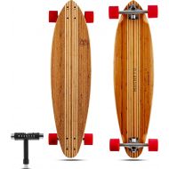 Magneto Hana Longboard Skateboard Collection Bamboo with Hard Maple Core Pintail, Cruising, Carving, Dancing, Free-Style Tricks Carver Drop Through Great for Teens Adults Men Women Free Sk