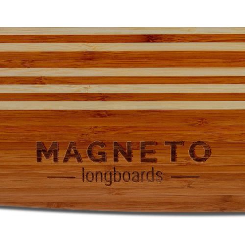  Magneto Hana Longboard Skateboard Collection Bamboo with Hard Maple Core Pintail, Cruising, Carving, Dancing, Free-Style Tricks Carver Drop Through Great for Teens Adults Men Women Free Sk