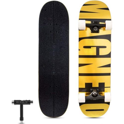  Magneto SUV Skateboards Fully Assembled Complete 31 x 8.5 Standard Size 7 Layer Canadian Maple Deck Designed for All Types of Riding Kids Adults Teens Men Women Boys Girls Free Ska