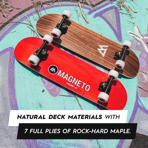  Magneto SUV Skateboards Fully Assembled Complete 31 x 8.5 Standard Size 7 Layer Canadian Maple Deck Designed for All Types of Riding Kids Adults Teens Men Women Boys Girls Free Ska