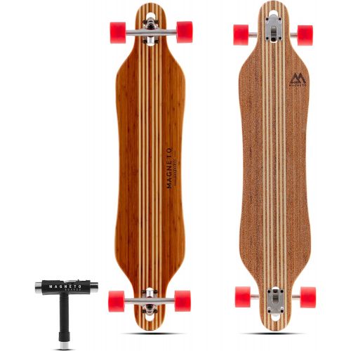  [아마존베스트]Magneto Hana Longboard Collection | Longboard Skateboards | Bamboo with Hard Maple Core | Cruising, Carving, Dancing, Freestyle