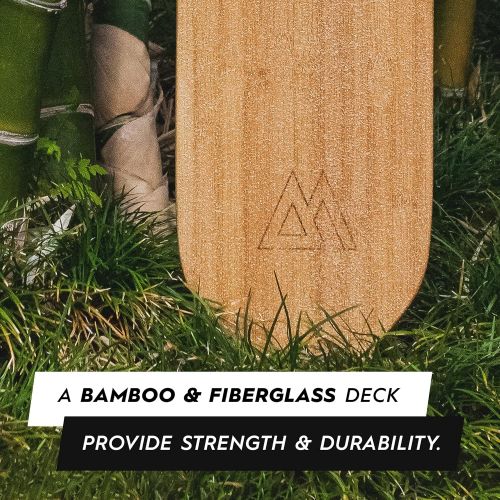  [아마존베스트]Magneto Longboards Bamboo Longboards for Cruising, Carving, Free-Style, Downhill and Dancing