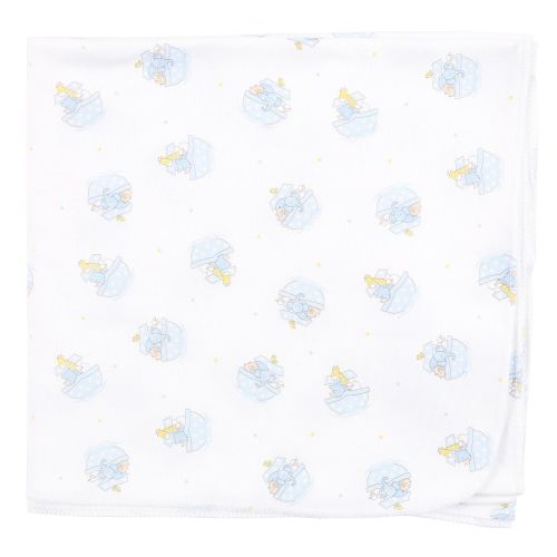  Magnolia Baby Baby Boy Noahs Friends Printed Swaddle Blanket Blue