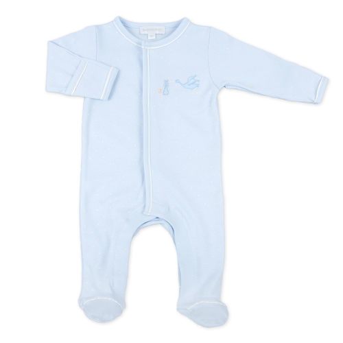  Magnolia Baby Baby Boy Worth The Wait Essentials Embroidered Footie Blue