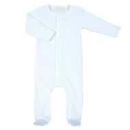 Magnolia Baby Baby Boy Mini Stripe Essentials Footie Blue