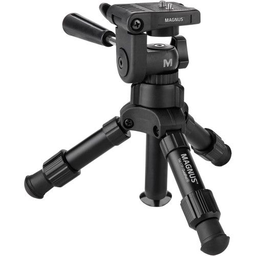  Magnus TM-11P DuraPod Mini Tripod with 3-Way, Pan-and-Tilt Head