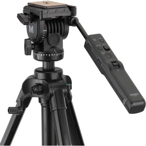  Magnus VT-300 Tripod Kit with Pan Handle Video Remote