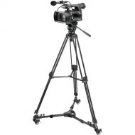 Magnus VT-3000 Tripod with Fluid Head and Tripod Dolly