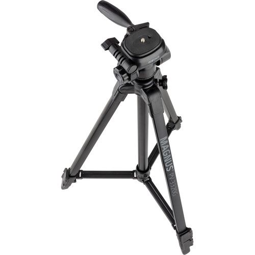  Magnus PV-3320G Photo/Video Tripod with Geared Center Column with Smartphone Adapter and GoPro Mount