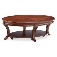 Magnussen T4115-47 Winslet Oval Cocktail Table with Casters 18.5 x 50 x 30