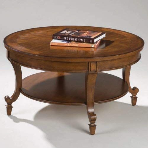  Magnussen Aidan Wood Round Cocktail Table