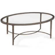 Magnussen Home Furnishings T2114 Copia Brushed Metal Oval Cocktail Table
