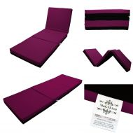 Magshion 4 Inch Memory Foam Tri-fold Mattresses Floor Bed Single Size (27W) Dark Grey